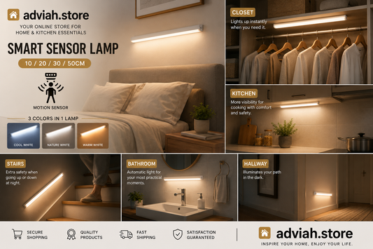 ✨ Brighten Your Home Instantly! 💡 USB Rechargeable • Motion Sensor • No Batteries Needed 🔥 Perfect for closets, stairs & kitchen cabinets!