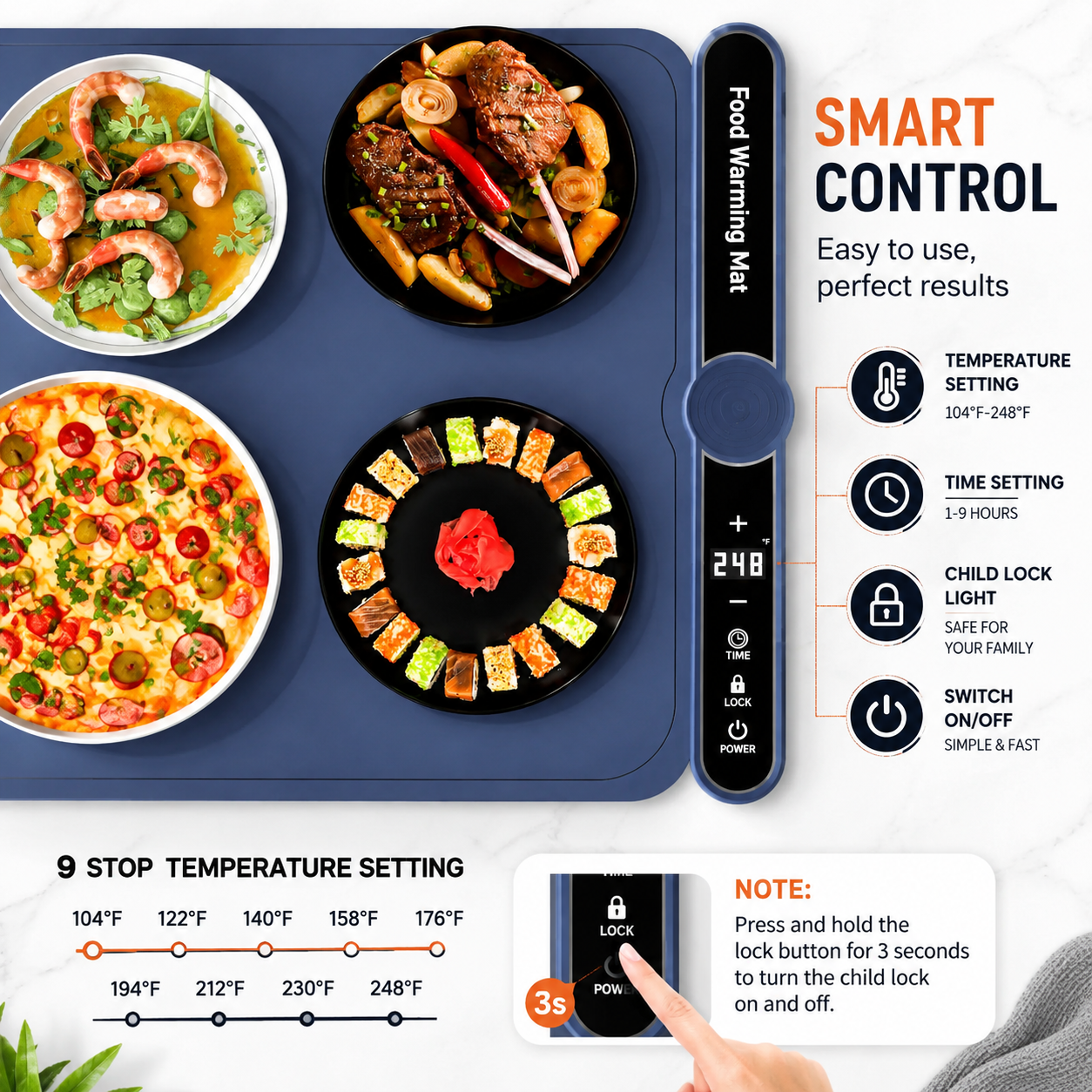 Electric Food Warming Tray