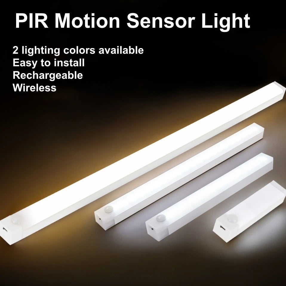✨ Brighten Your Home Instantly! 💡 USB Rechargeable • Motion Sensor • No Batteries Needed 🔥 Perfect for closets, stairs & kitchen cabinets!